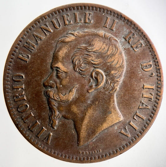 1862 Italy 10 Centesimi Coin | Fine Collectable Grade
