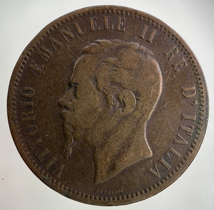 1862 Italy 10 Centesimi Coin | Fine Collectable Grade