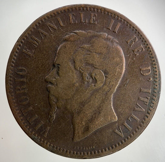 1862 Italy 10 Centesimi Coin | Fine Collectable Grade