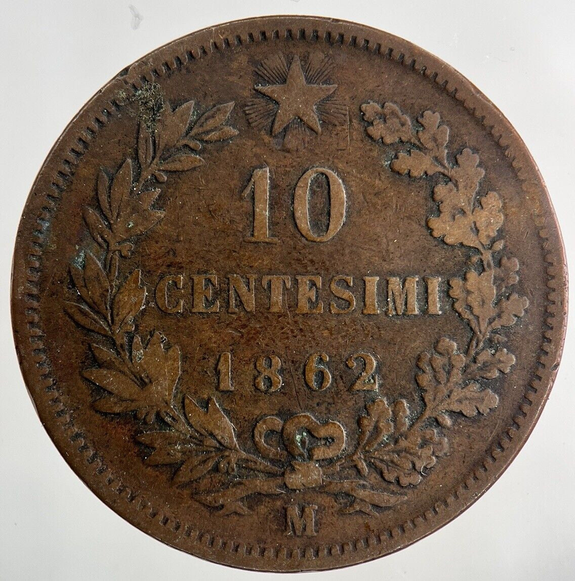 1862 Italy 10 Centesimi Coin | Collectable Grade