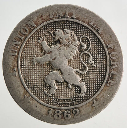 1862 Belgium 5 Cent Centimes Coin | Collectable Grade