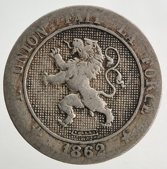 1862 Belgium 5 Cent Centimes Coin | Collectable Grade