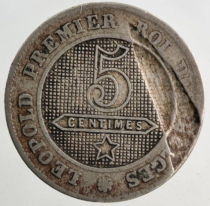 1862 Belgium 5 Cent Centimes Coin | Collectable Grade