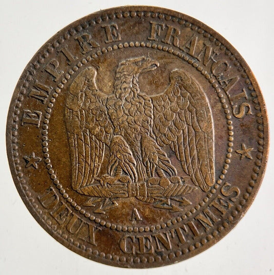 1862 France 2 Centimes Coin | Very High Grade