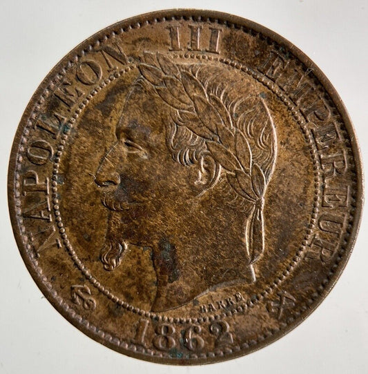 1862 France 5 Centimes Coin | Very High Grade
