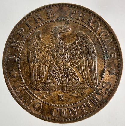 1862 France 5 Centimes Coin | Very High Grade