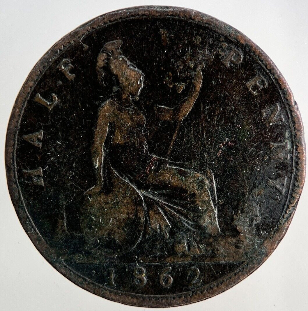 1862 Victoria Half-Penny Coin | Collectable Grade