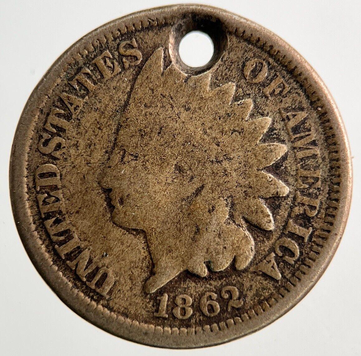 1862 US USA One Cent Coin | Fine Collectable Grade