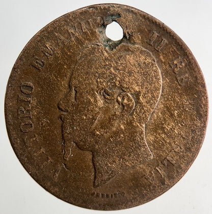 1862 Italy 5 Centesimi Coin | Fair Grade