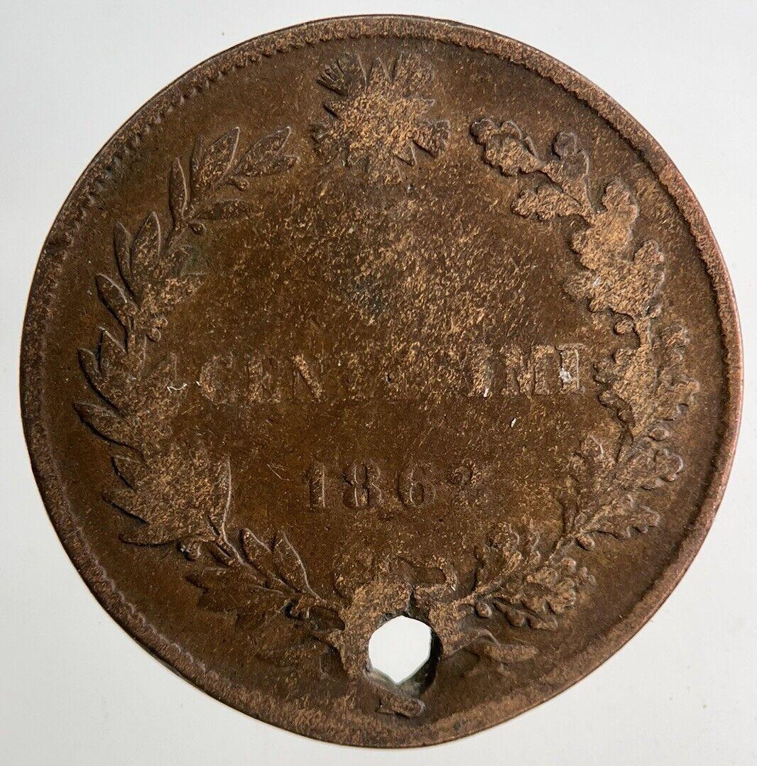 1862 Italy 5 Centesimi Coin | Fair Grade