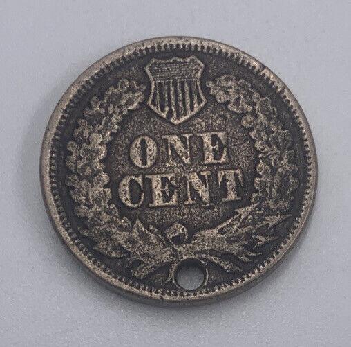 1862 US USA Indian Head One 1 Cent | American Copper Coin | Fine Grade | a466