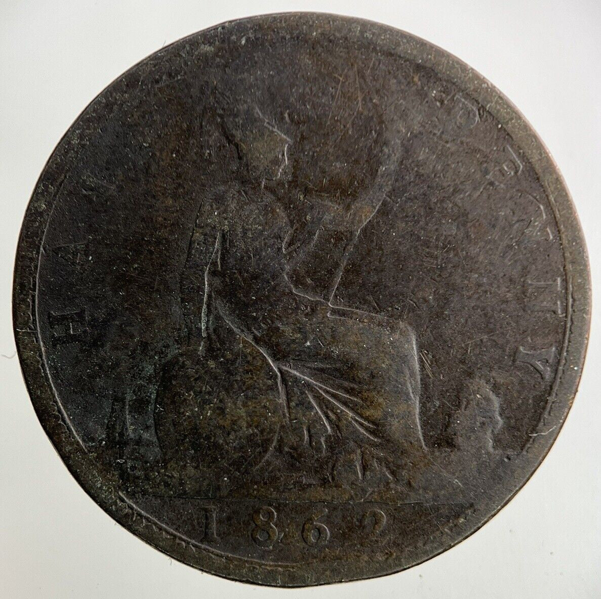 1862 Victoria Half-Penny Coin | Collectable Grade