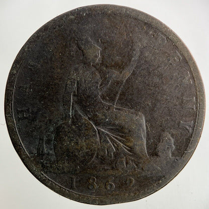 1862 Victoria Half-Penny Coin | Collectable Grade