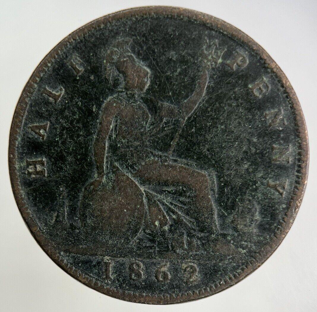 1862 Victoria Half-Penny Coin | Collectable Grade