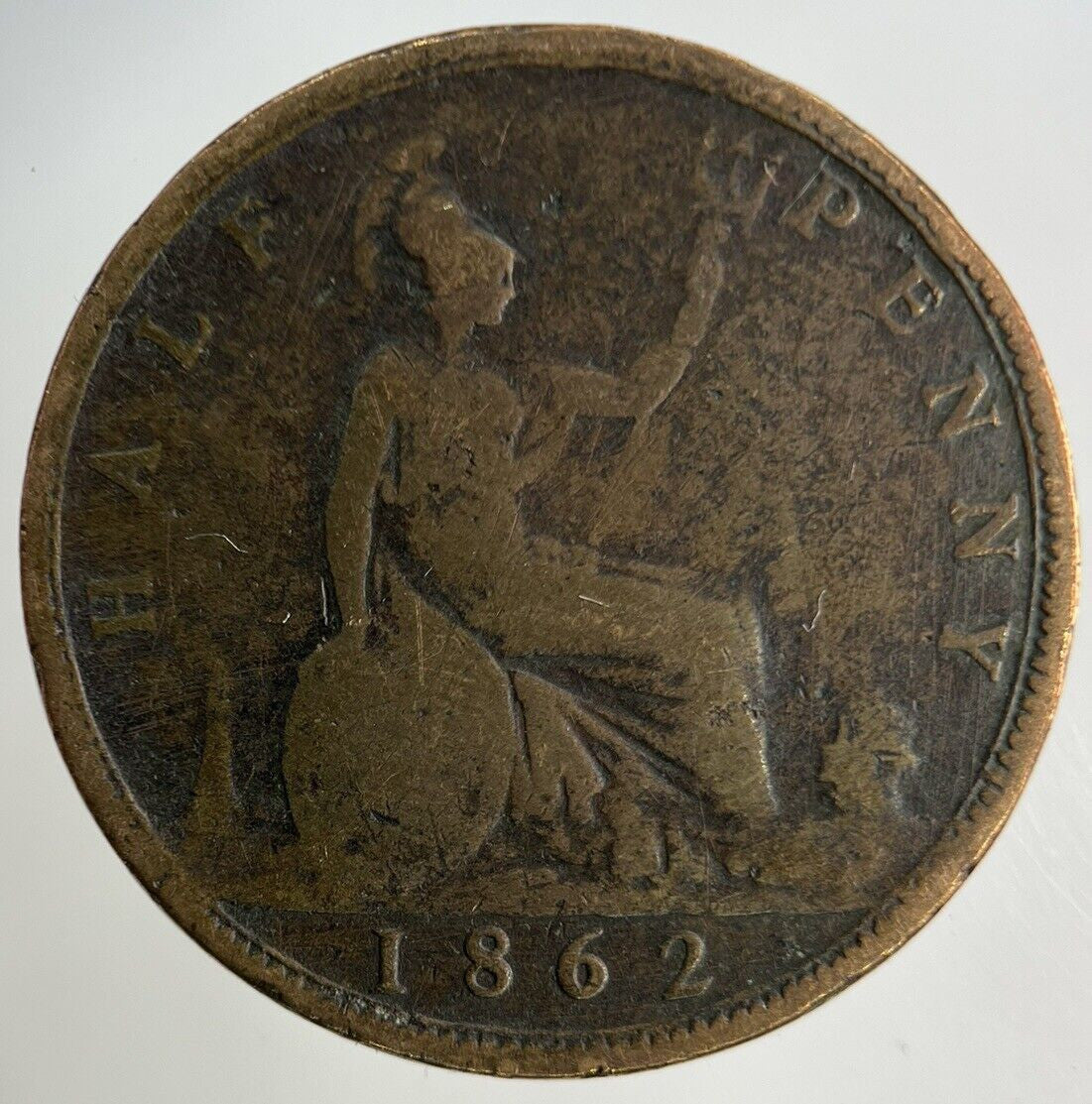 1862 Victoria Half-Penny Coin | Collectable Grade