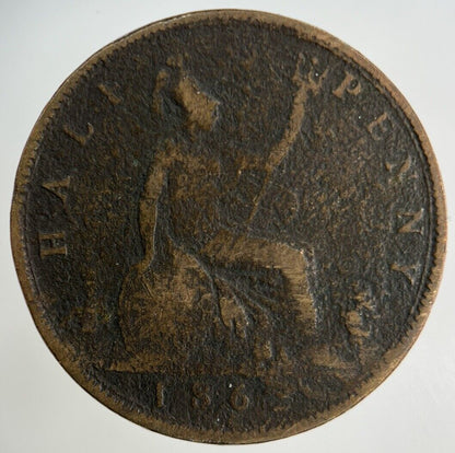 1862 Victoria Half-Penny Coin | Collectable Grade