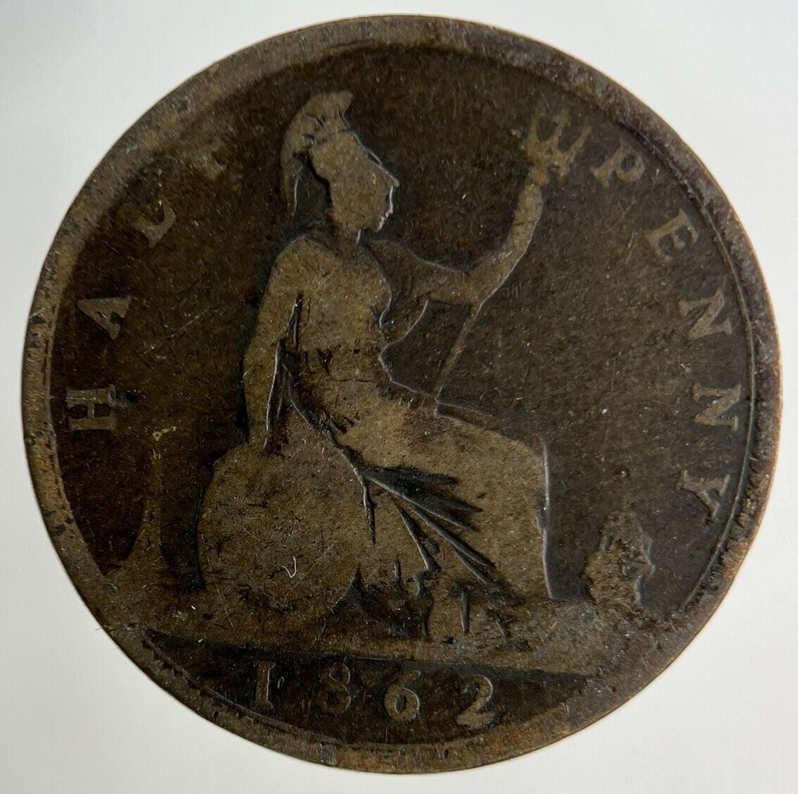1862 Victoria Half-Penny Coin | Collectable Grade
