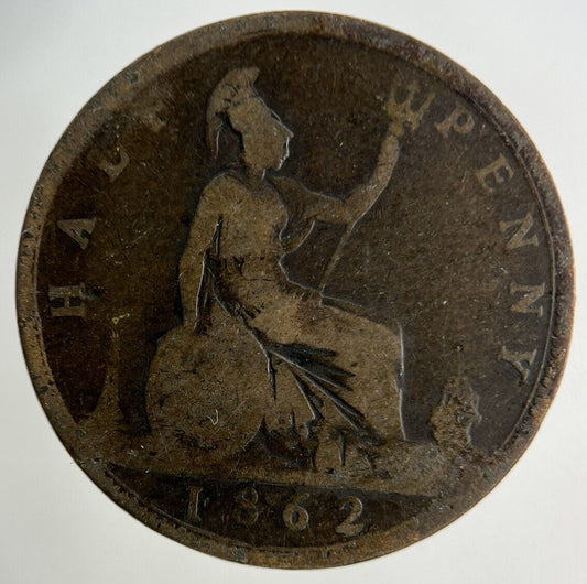 1862 Victoria Half-Penny Coin | Collectable Grade