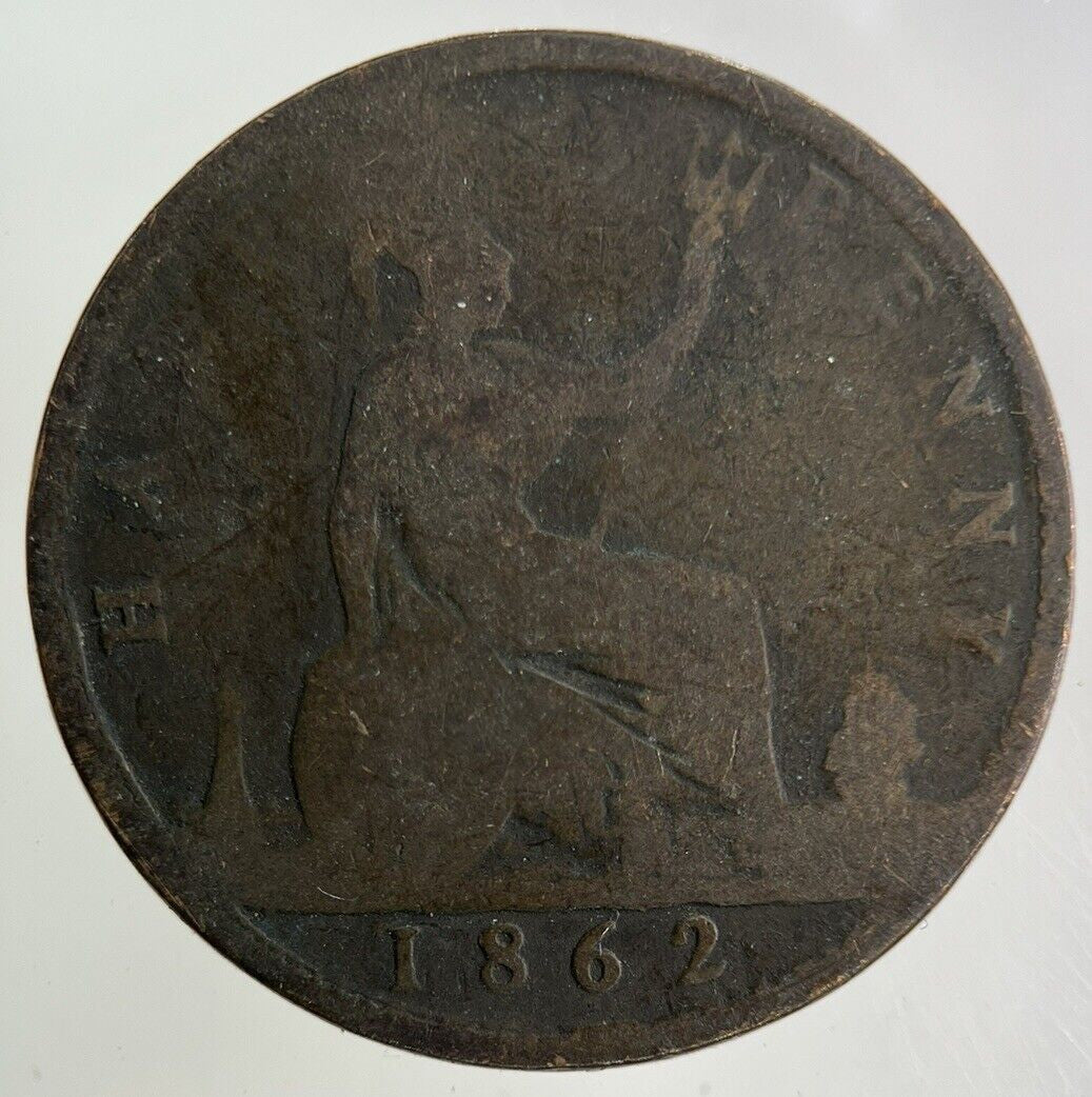 1862 Victoria Half-Penny Coin | Collectable Grade