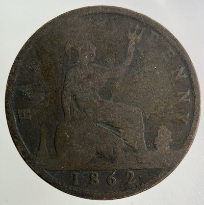 1862 Victoria Half-Penny Coin | Collectable Grade