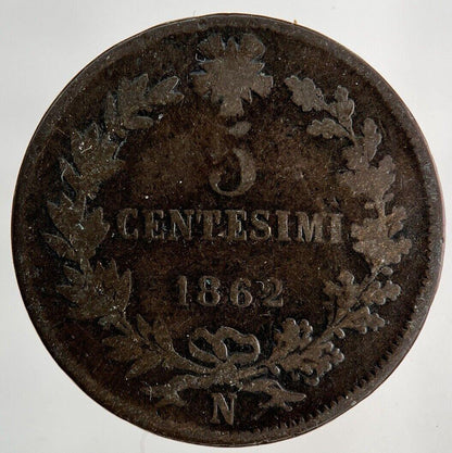 1862 Italy 5 Centesimi Coin | Collectable Grade