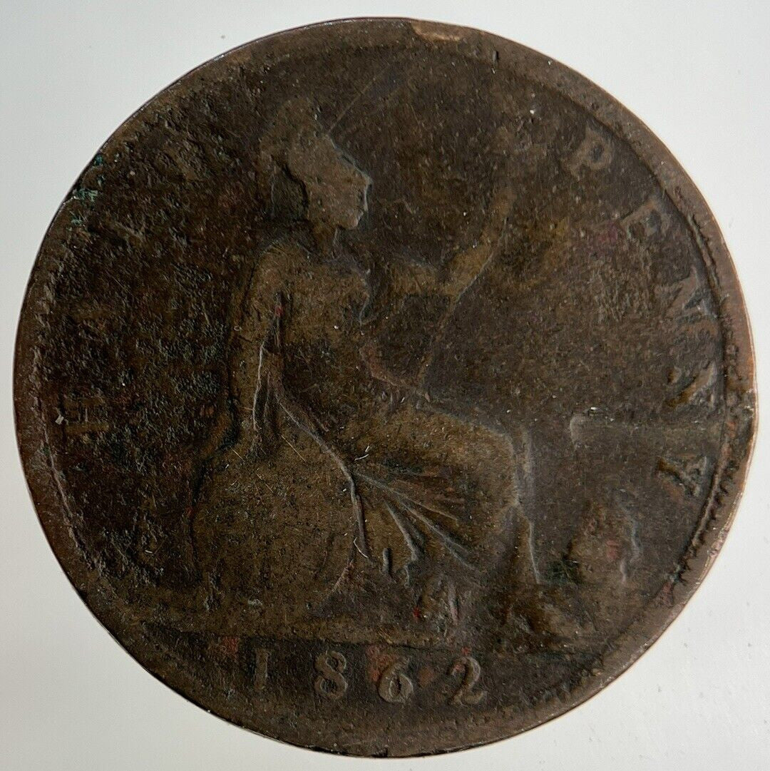 1862 Victoria Half-Penny Coin | Collectable Grade