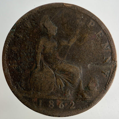1862 Victoria Half-Penny Coin | Collectable Grade