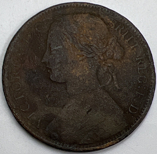 1862 Penny Queen Victoria | British Copper Coin | Collectable Grade | a776