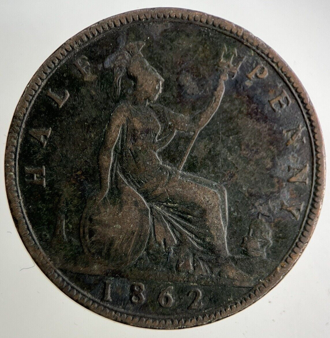 1862 Victoria Half-Penny Coin | Collectable Grade