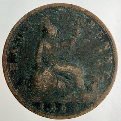 1862 Victoria Half-Penny Coin | Collectable Grade