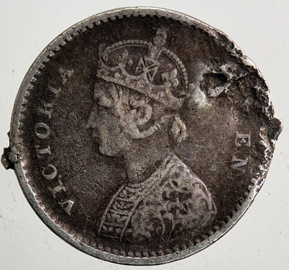 1862 Victoria 2 Anna Silver Coin | Collectable Grade | a5438