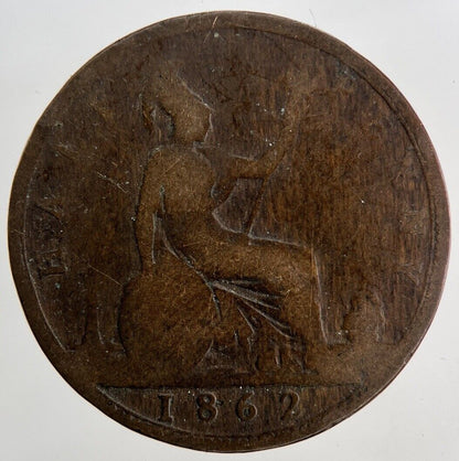 1862 Victoria Half-Penny Coin | Collectable Grade