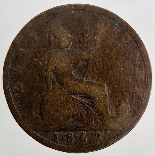 1862 Victoria Half-Penny Coin | Collectable Grade