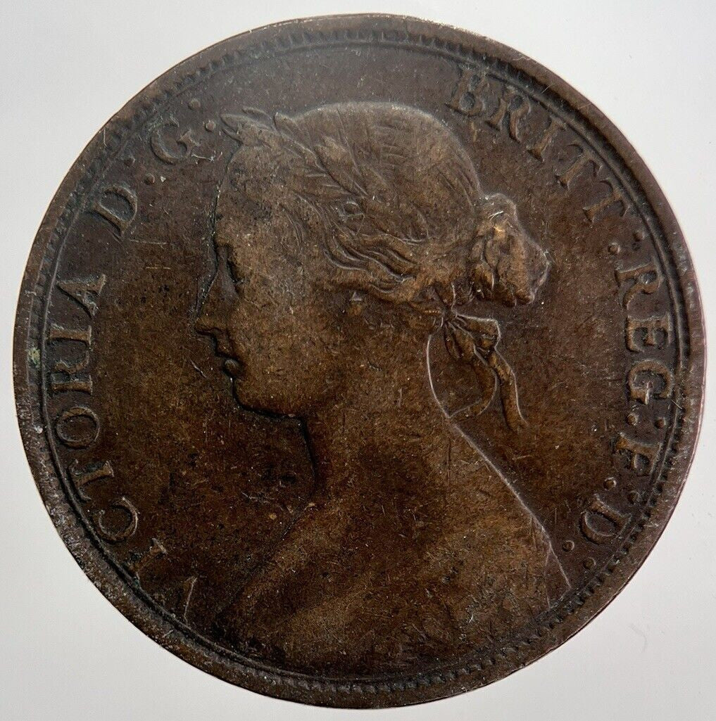 1862 Victoria Half-Penny Coin | Fine Collectable Grade | a5879
