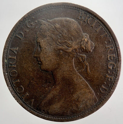 1862 Victoria Half-Penny Coin | Fine Collectable Grade | a5879