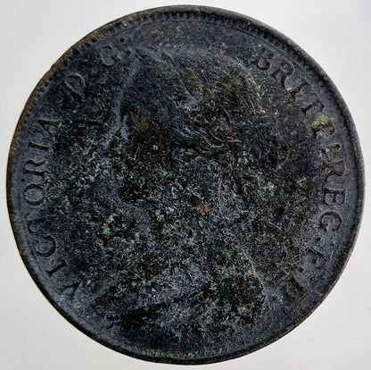 1862 Victoria Half-Penny Coin | Fine Collectable Grade | a6192