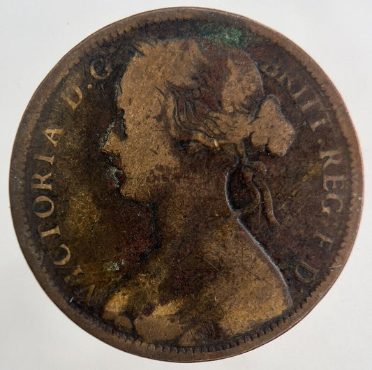 1862 Victoria One Penny Coin | Collectable Grade