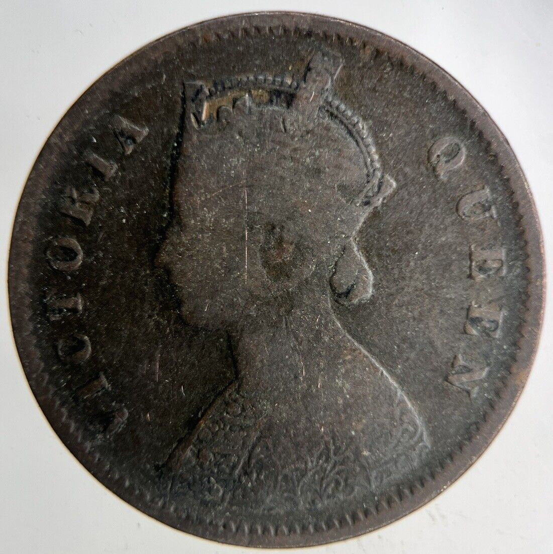 1862 India 1/4 Quarter Anna Coin | Collectable Grade