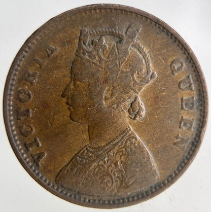 1862 India 1/4 Quarter Anna Coin | Fine Collectable Grade
