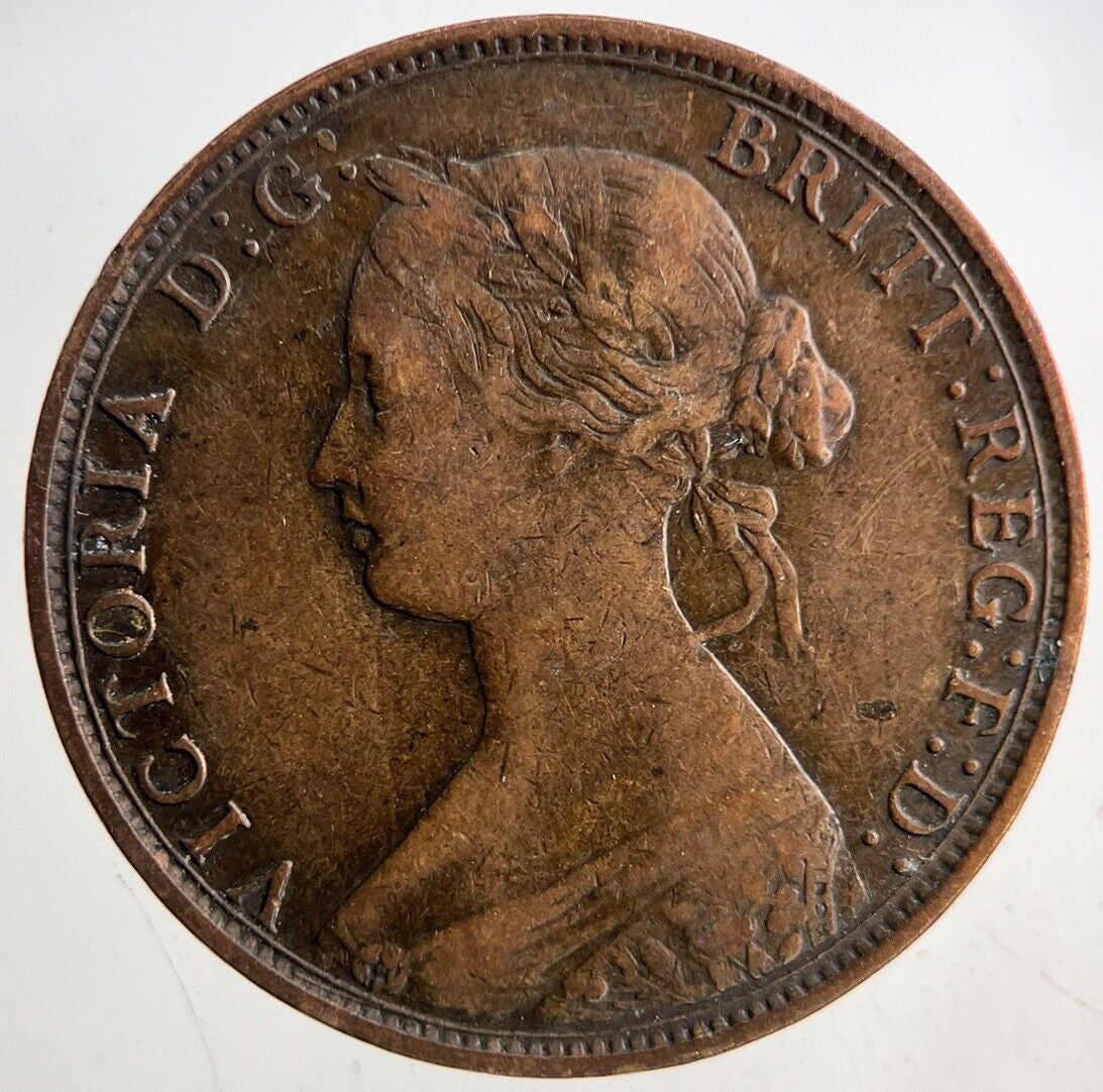 1862 Victoria Half-Penny Coin | Fine Collectable Grade