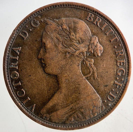 1862 Victoria Half-Penny Coin | Fine Collectable Grade