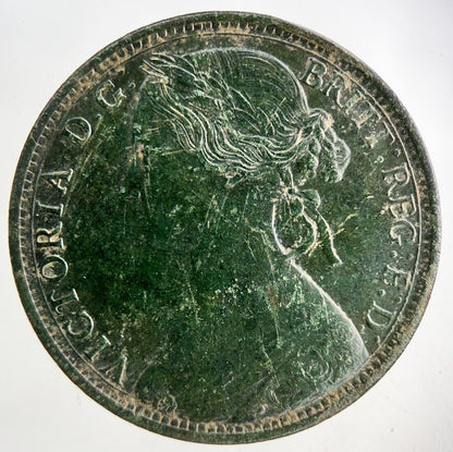 1862 Victoria One Penny Coin | Very High Grade