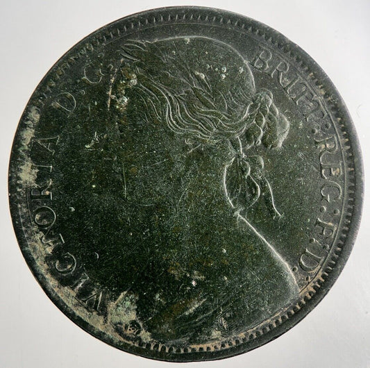 1862 Victoria One Penny Coin | Fine Collectable Grade | a9540