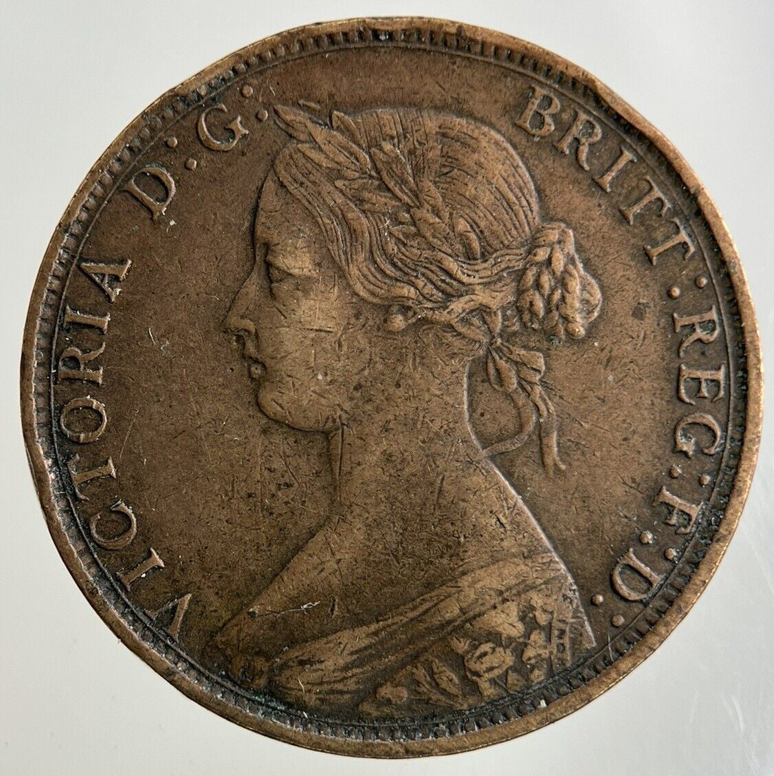 1862 Victoria Half-Penny Coin | Very High Grade