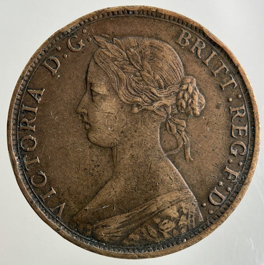 1862 Victoria Half-Penny Coin | Very High Grade