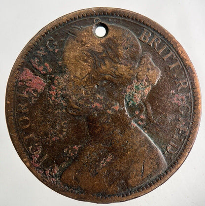 1862 Victoria One Penny Coin | Collectable Grade