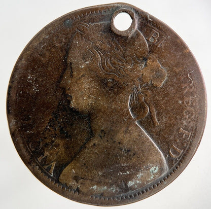 1862 Victoria One Penny Coin | Collectable Grade