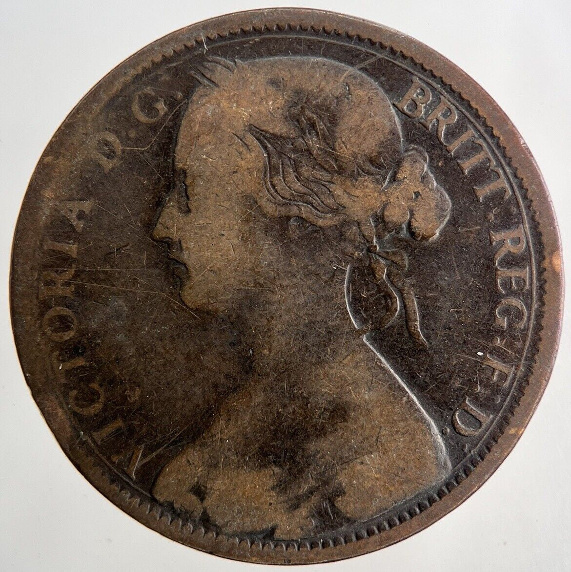 1862 Victoria One Penny Coin | Collectable Grade