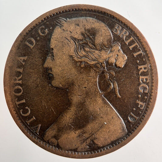 1862 Victoria One Penny Coin | Collectable Grade