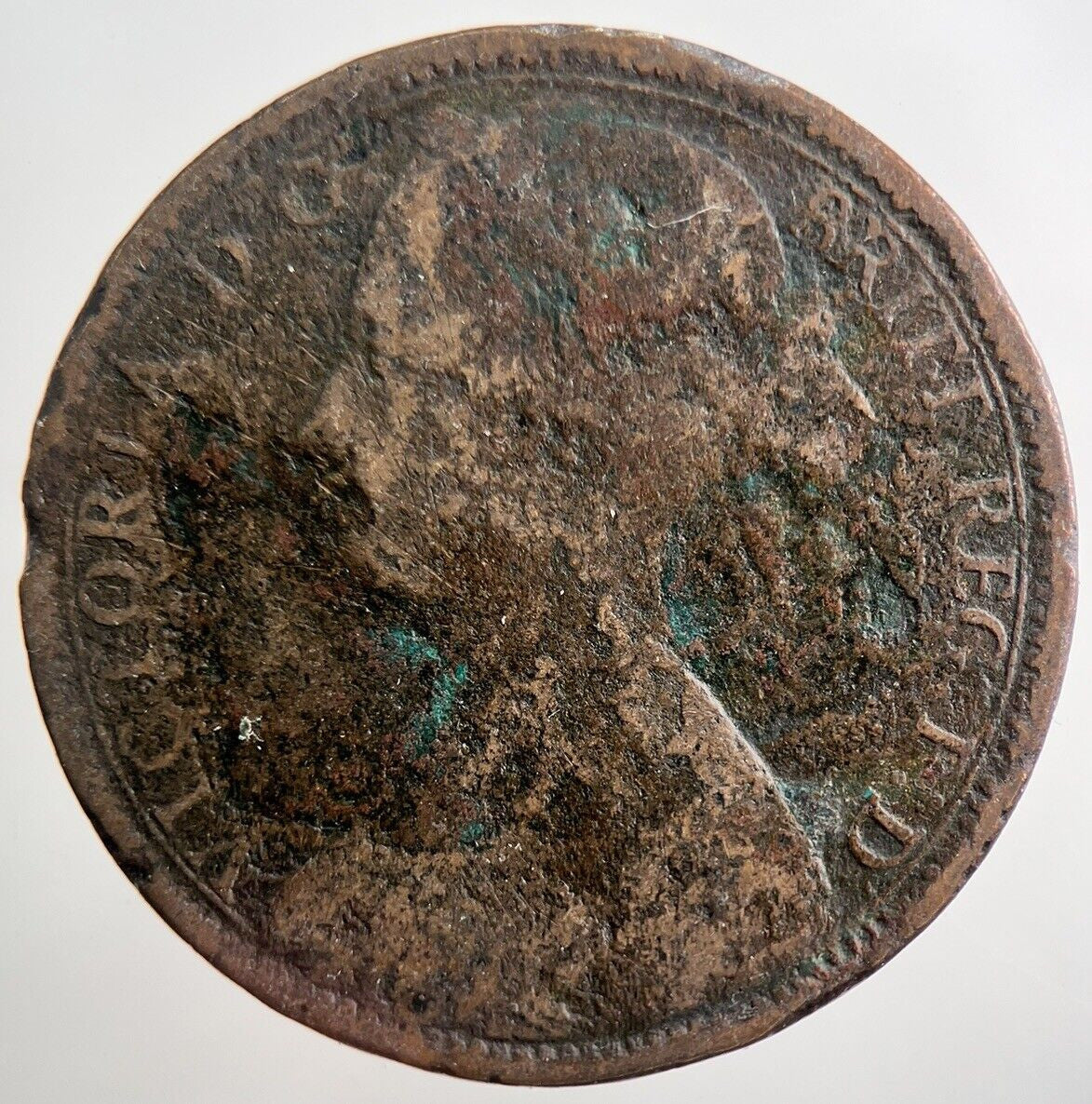 1862 Victoria Penny Coin | Fair Grade | a3777